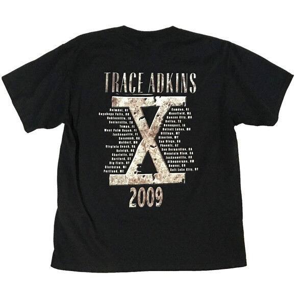Trace Atkins Ten T-Shirt 2009 Tour Tee XL GOOD - Picture 2 of 5